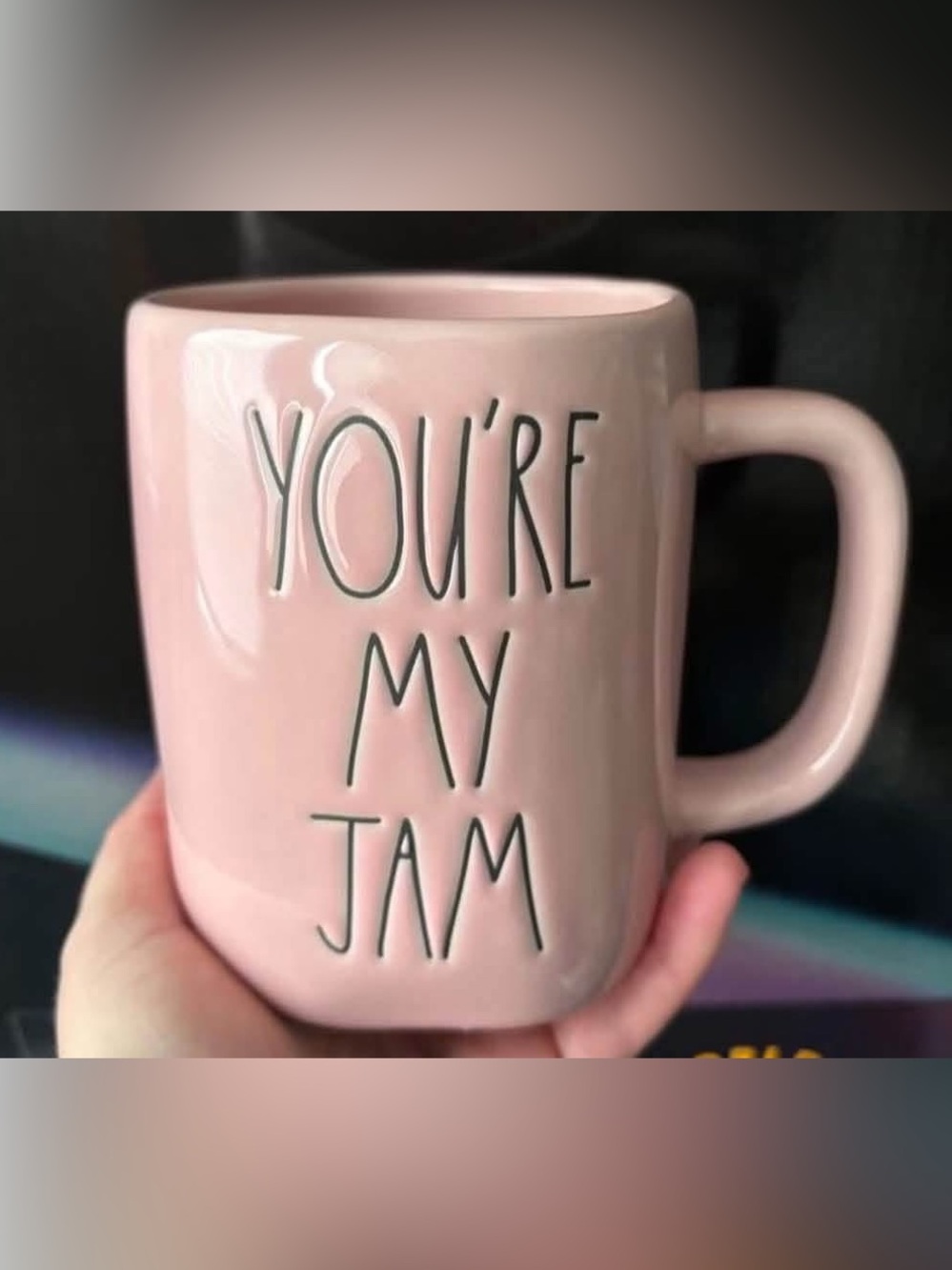 Rae Dunn Pink "You're My Jam" Ceramic Mug